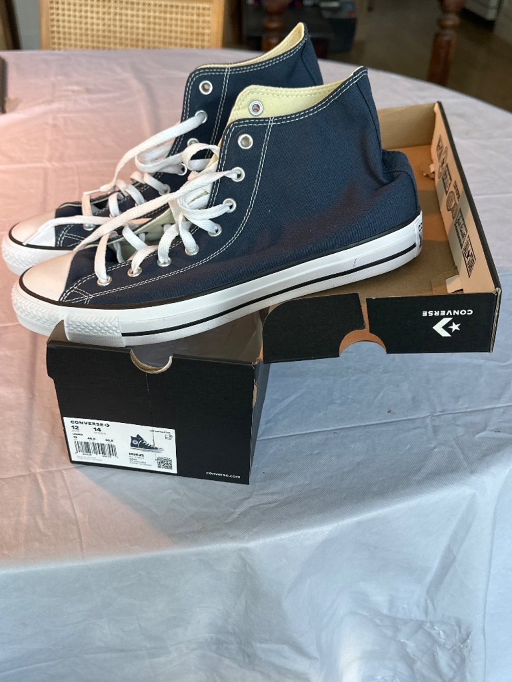 Converse All Star Hi Navy 12M 14W NIB